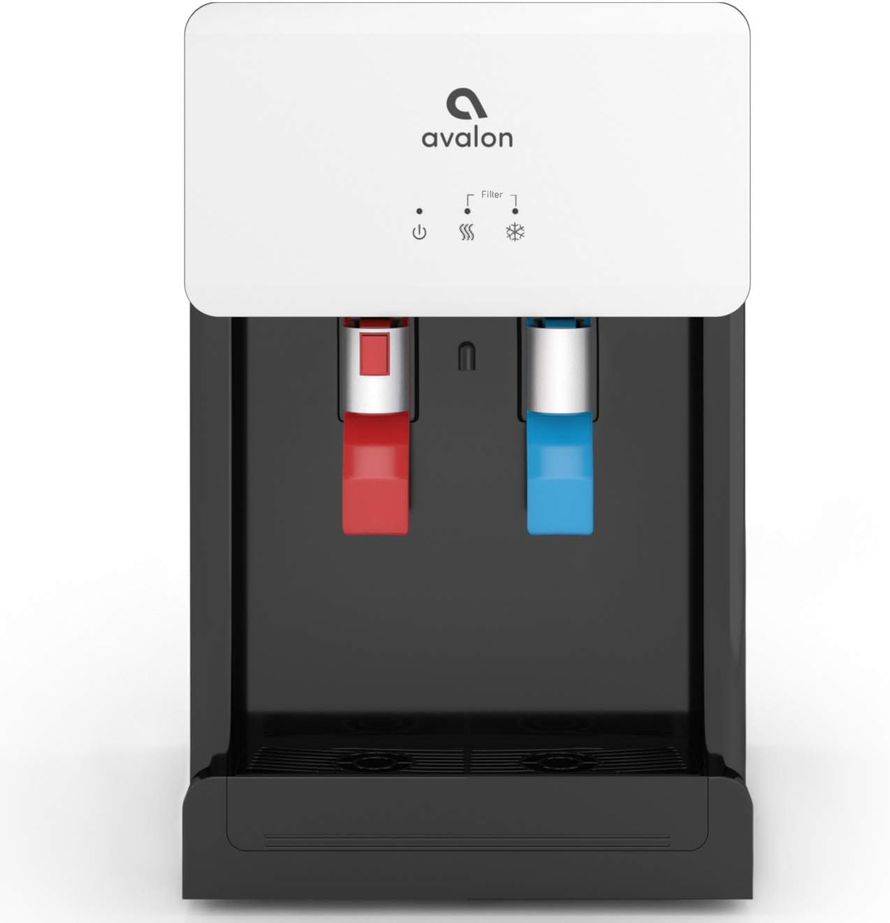 Countertop Touchless Bottleless Water Cooler-2 Stage Water Filters and Installation Kit Included, NSF Certified, UL Approved, Black