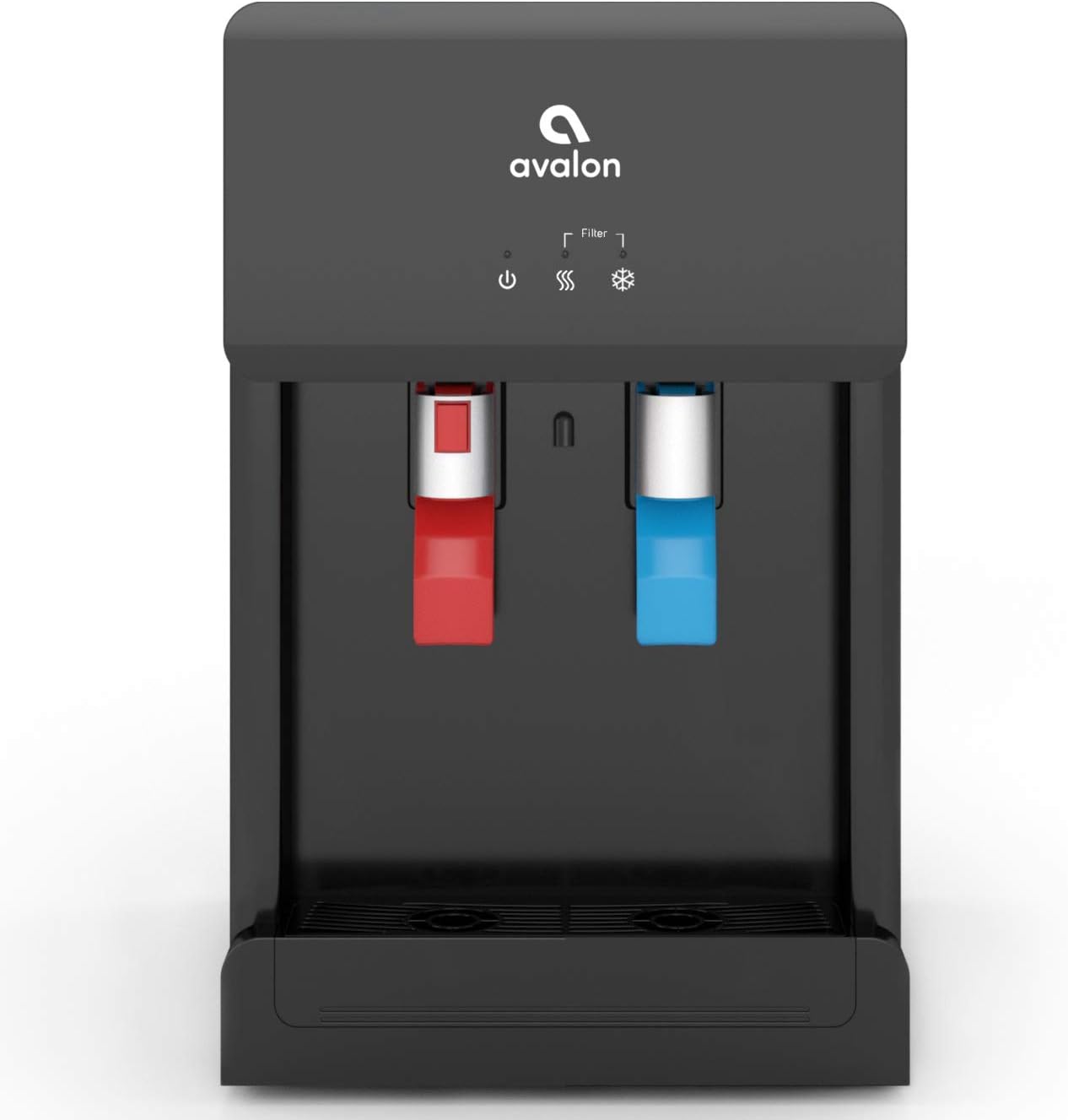 Countertop Touchless Bottleless Water Cooler-2 Stage Water Filters and Installation Kit Included, NSF Certified, UL Approved, Black