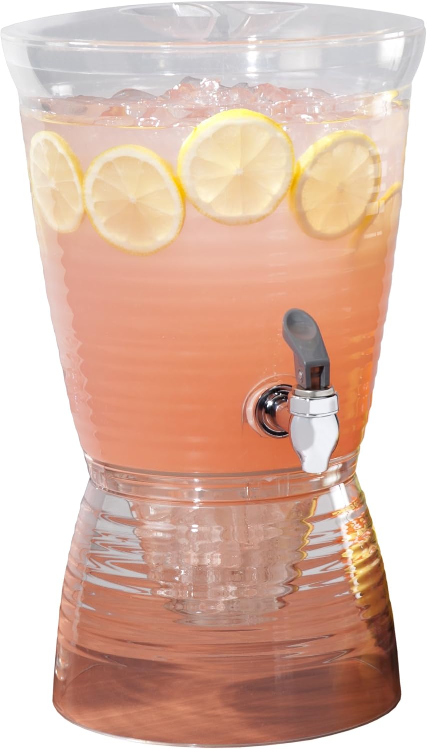 Bark Beverage Dispenser, 2.5 Gallon, Clear, (Pack of 1)