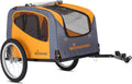 13-SC315 Rascal Bike Pet Trailer, For Small and Large Dogs, Lightweight, Tow with Bicycle, Up to 50 lbs. Small, Orange/Grey