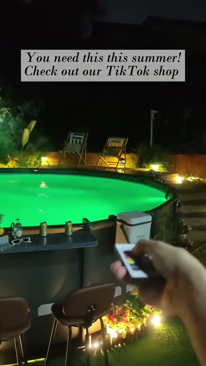 Solar Pool Fountain Light with Color Modes, Timer and Remote Control detail 6
