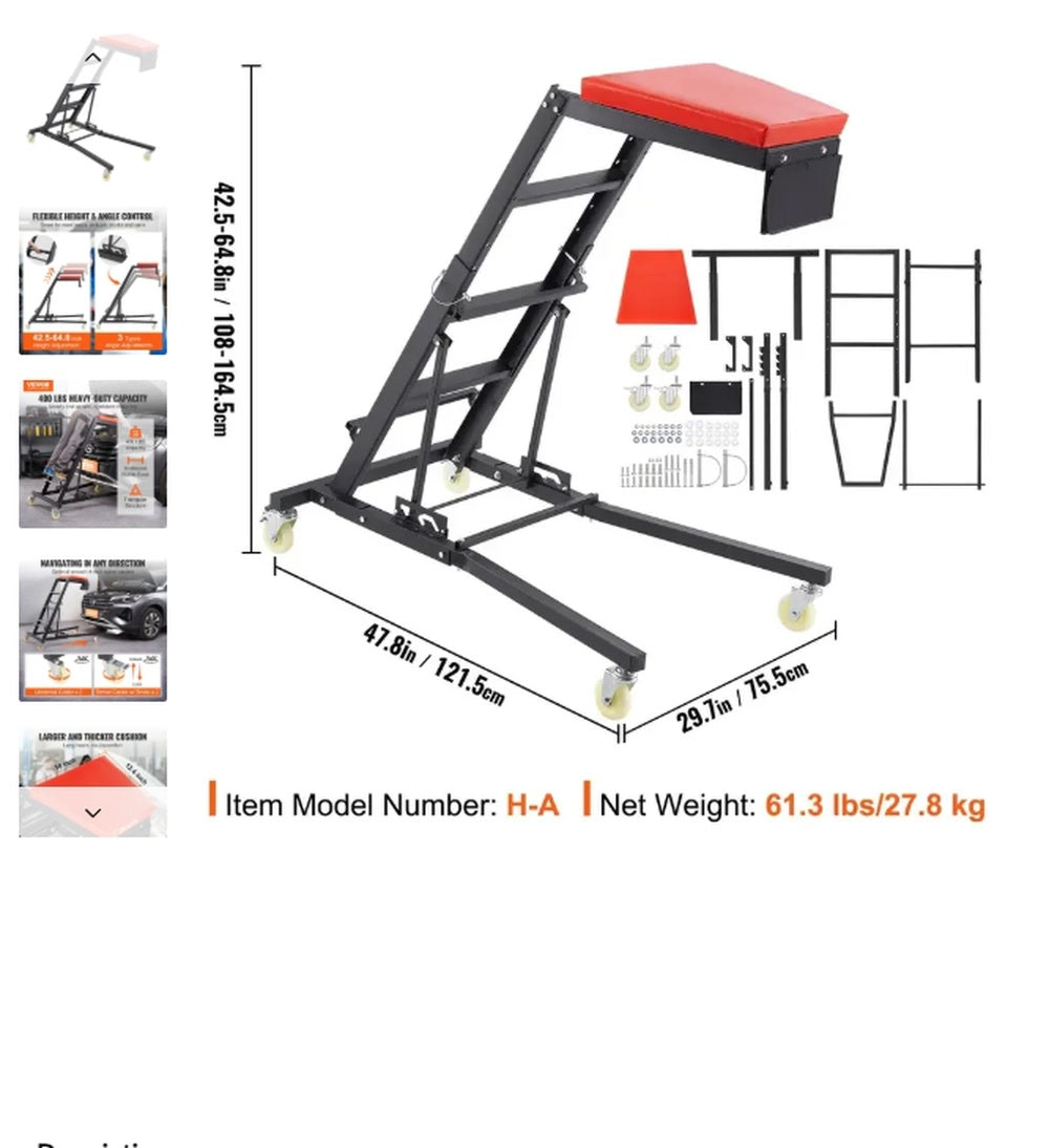 Adjustable Topside Engine Creeper for Trucks and SUVs product view