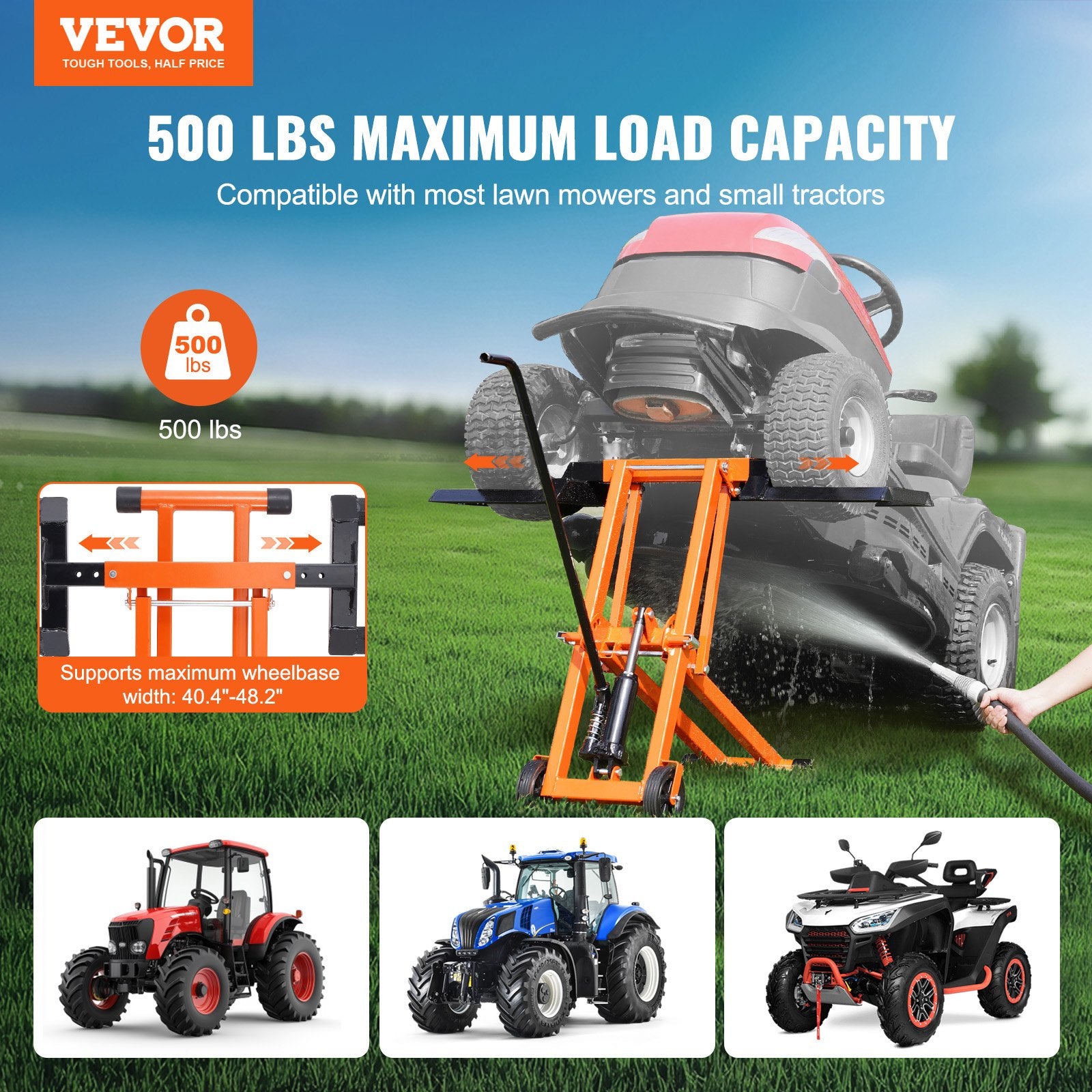 VEVOR SX2806 hydraulic lawn mower lift gallery 02