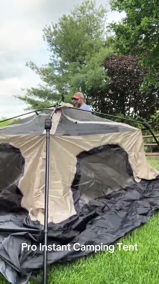 Fast-Setup Instant Cabin Camping Tent for 4-10 People detail 2