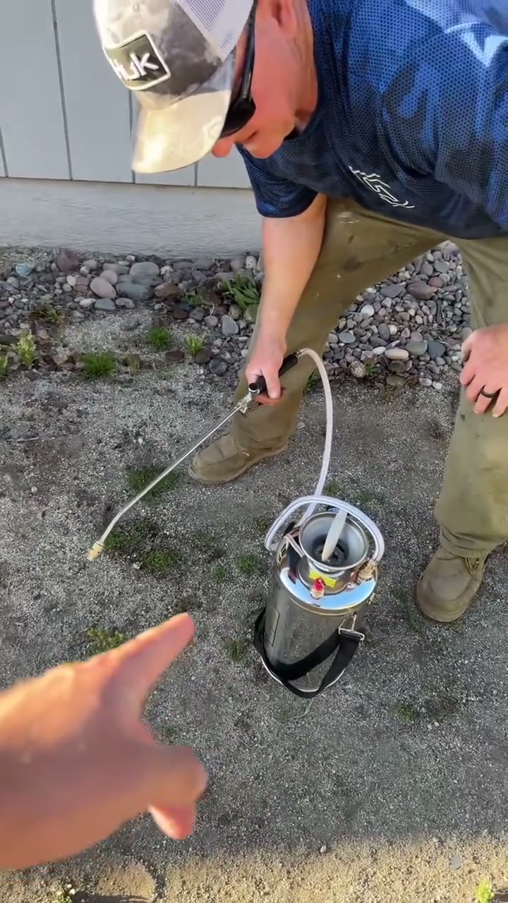 Stainless Steel Manual Pump Sprayer with Pressure Gauge detail 2