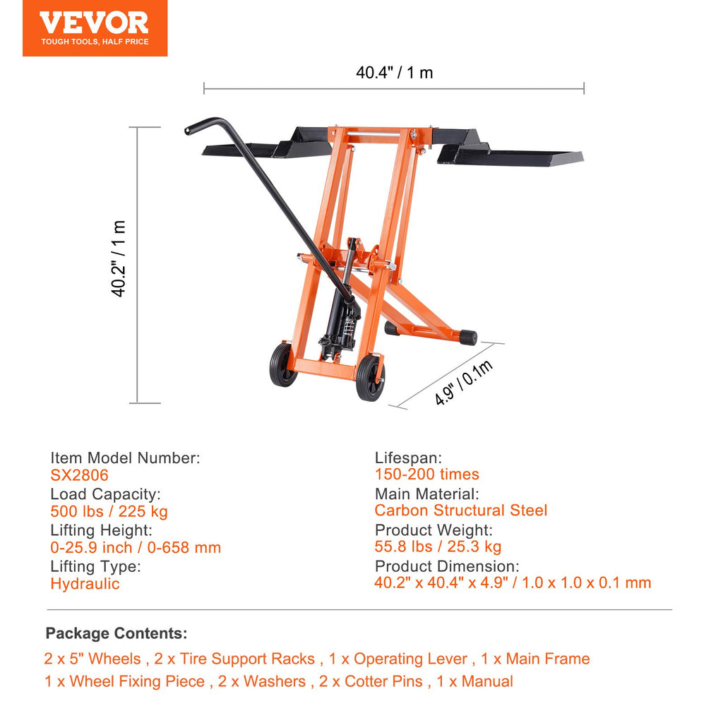 VEVOR SX2806 hydraulic lawn mower lift gallery 07