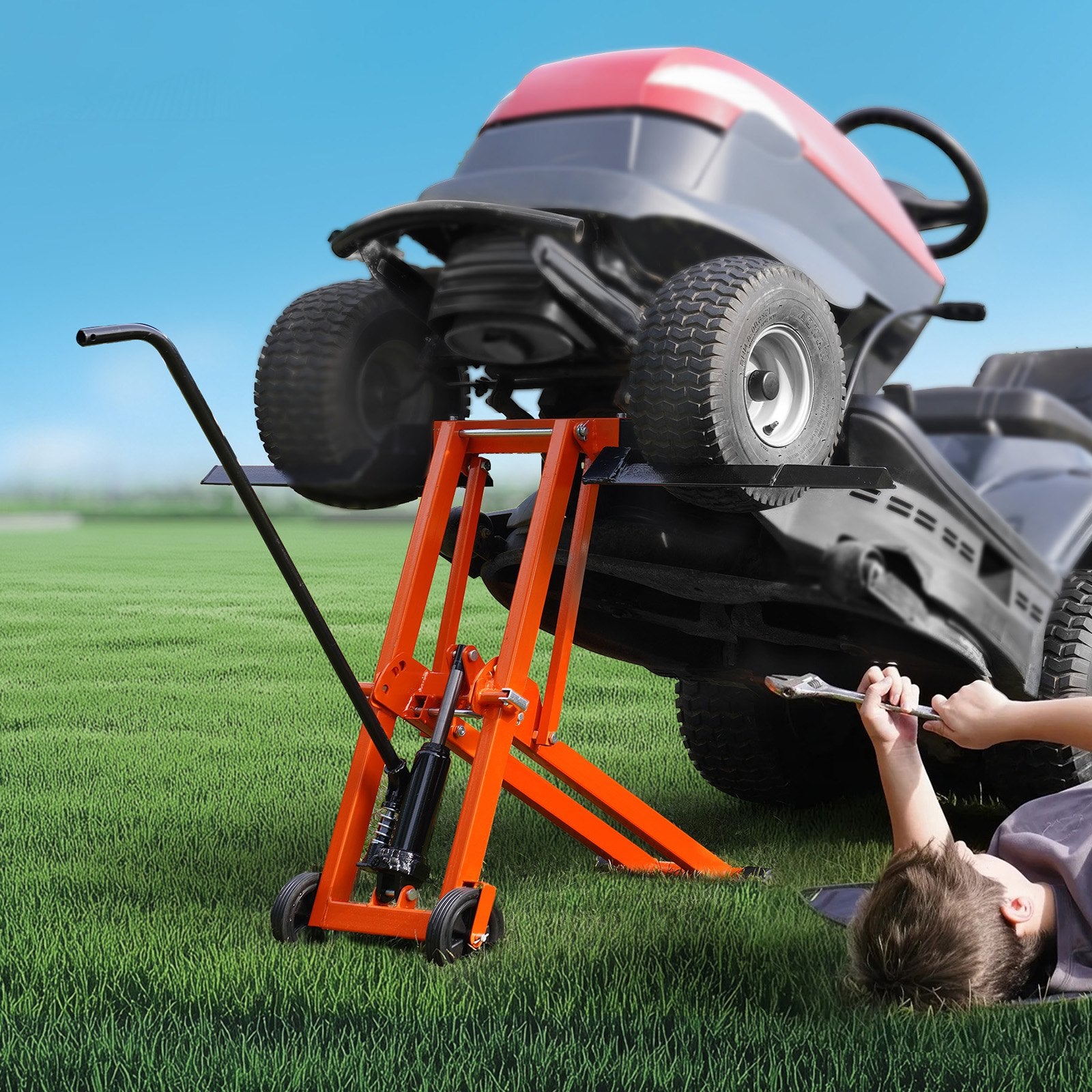 VEVOR SX2806 hydraulic lawn mower lift gallery 08